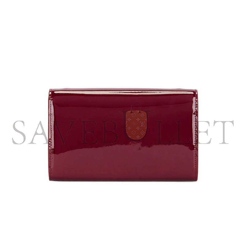 Y*L uptown chain wallet in patent leather 607788bmiiw6259 (19*12*3cm)